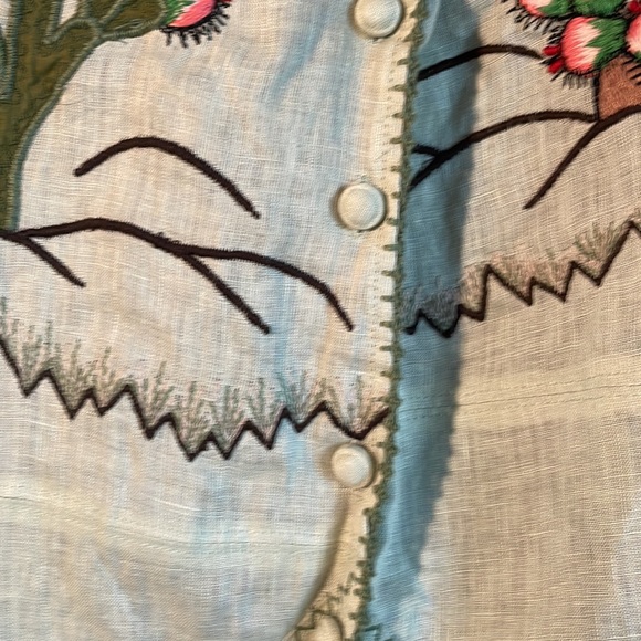 NWT Chasing Unicorns Down in Mexico Linen Embroidered Vest 🌵 - Picture 12 of 15